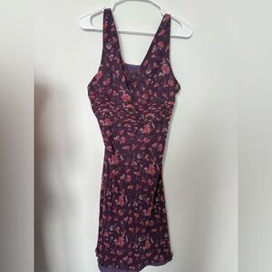 Jaclyn smith purple floral dress